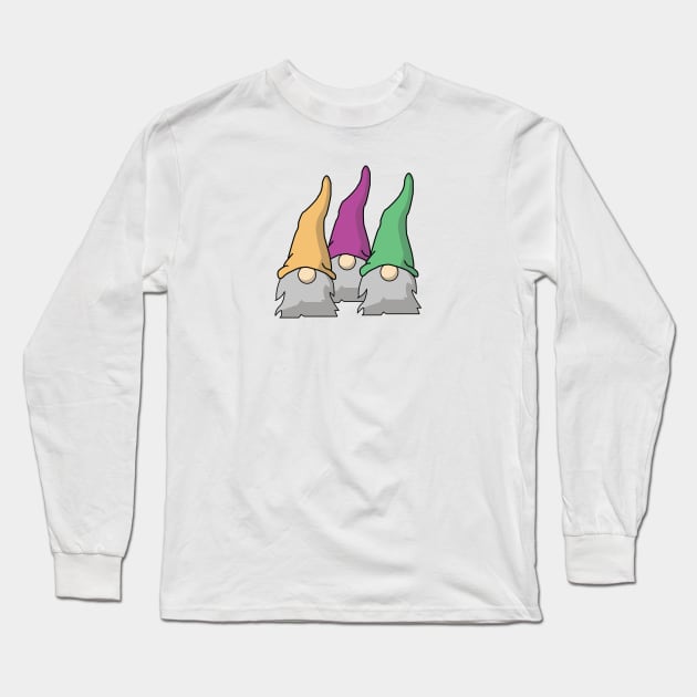 Minimalist Scandinavian Gnomes - Small Long Sleeve T-Shirt by LaMonitaStudio